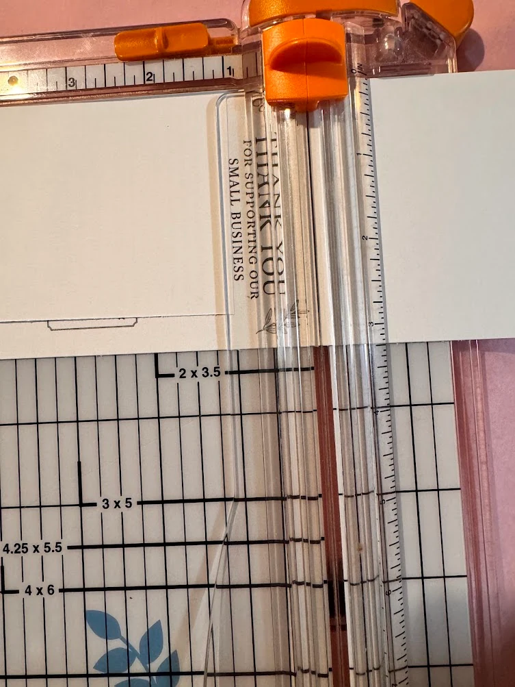 Fiskars wire cut line over a small business insert