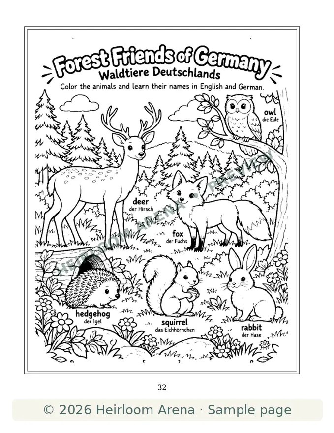 Watermarked preview of page 32: Forest Friends of Germany
