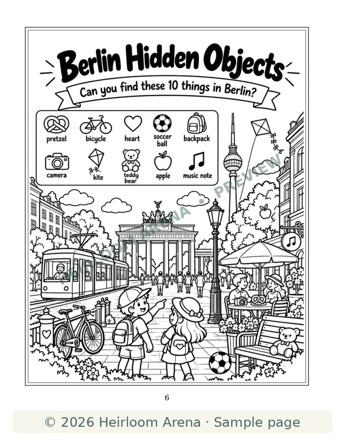 Watermarked preview of page 6: Berlin Hidden Objects